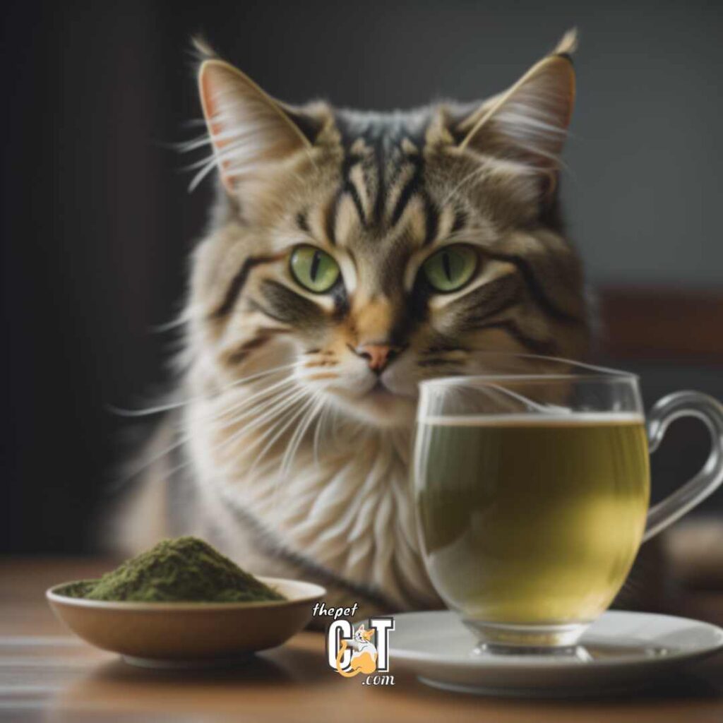 can cats drink green tea